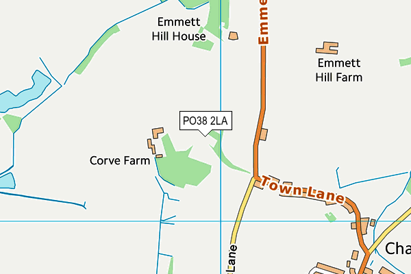 PO38 2LA map - OS VectorMap District (Ordnance Survey) PO38 2LA map - OS VectorMap District (Ordnance Survey)