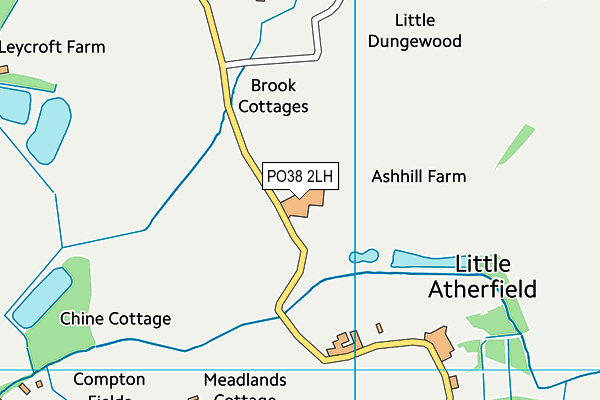 PO38 2LH map - OS VectorMap District (Ordnance Survey) PO38 2LH map - OS VectorMap District (Ordnance Survey)