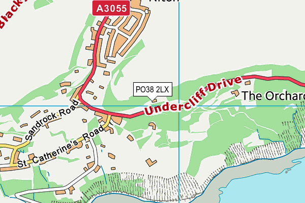 PO38 2LX map - OS VectorMap District (Ordnance Survey) PO38 2LX map - OS VectorMap District (Ordnance Survey)