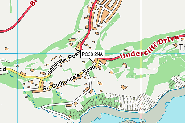 PO38 2NA map - OS VectorMap District (Ordnance Survey) PO38 2NA map - OS VectorMap District (Ordnance Survey)