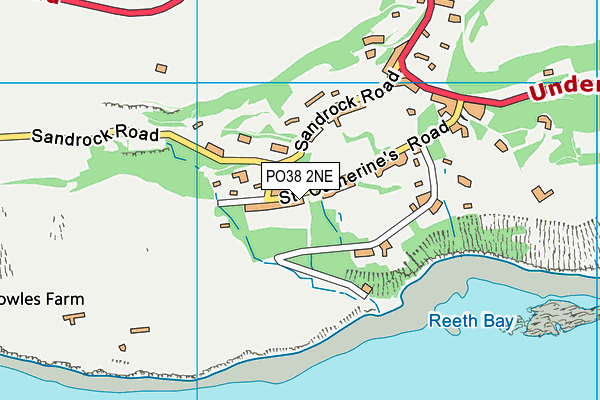 PO38 2NE map - OS VectorMap District (Ordnance Survey) PO38 2NE map - OS VectorMap District (Ordnance Survey)