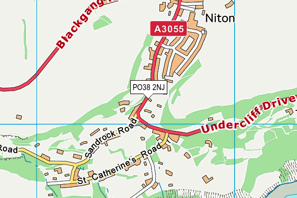 PO38 2NJ map - OS VectorMap District (Ordnance Survey) PO38 2NJ map - OS VectorMap District (Ordnance Survey)