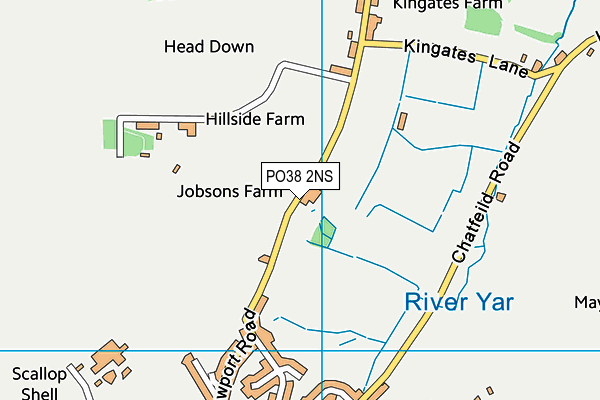 PO38 2NS map - OS VectorMap District (Ordnance Survey) PO38 2NS map - OS VectorMap District (Ordnance Survey)