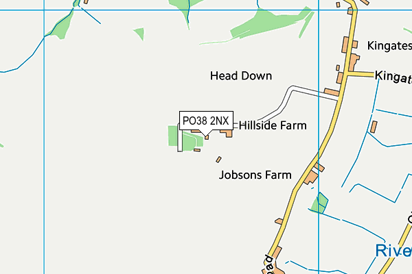 PO38 2NX map - OS VectorMap District (Ordnance Survey) PO38 2NX map - OS VectorMap District (Ordnance Survey)
