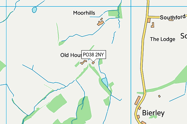 PO38 2NY map - OS VectorMap District (Ordnance Survey) PO38 2NY map - OS VectorMap District (Ordnance Survey)