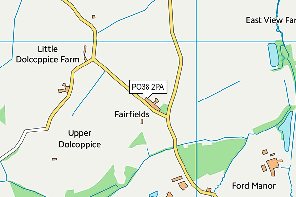 PO38 2PA map - OS VectorMap District (Ordnance Survey) PO38 2PA map - OS VectorMap District (Ordnance Survey)