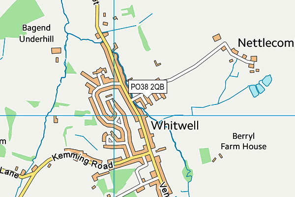 PO38 2QB map - OS VectorMap District (Ordnance Survey) PO38 2QB map - OS VectorMap District (Ordnance Survey)