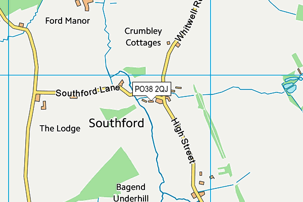 PO38 2QJ map - OS VectorMap District (Ordnance Survey) PO38 2QJ map - OS VectorMap District (Ordnance Survey)