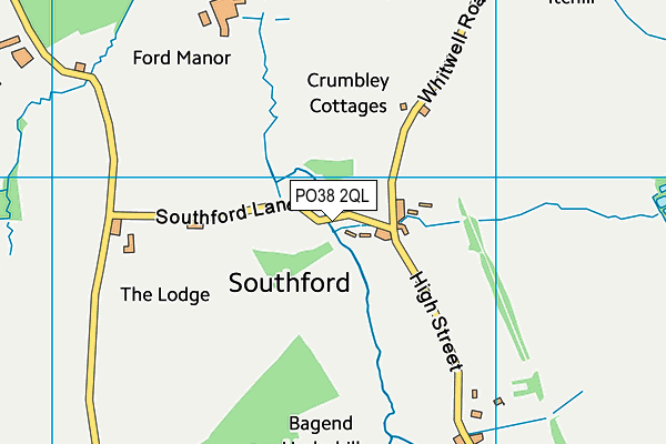 PO38 2QL map - OS VectorMap District (Ordnance Survey) PO38 2QL map - OS VectorMap District (Ordnance Survey)