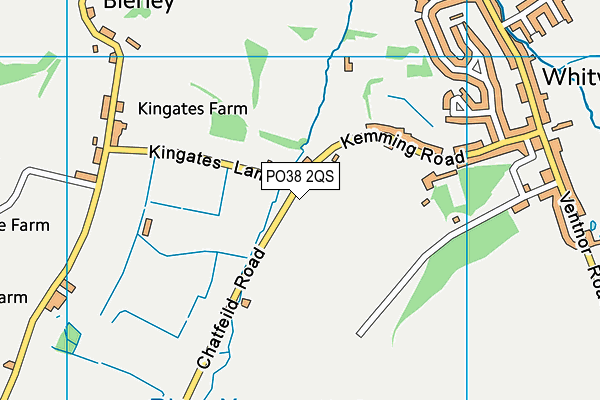PO38 2QS map - OS VectorMap District (Ordnance Survey) PO38 2QS map - OS VectorMap District (Ordnance Survey)