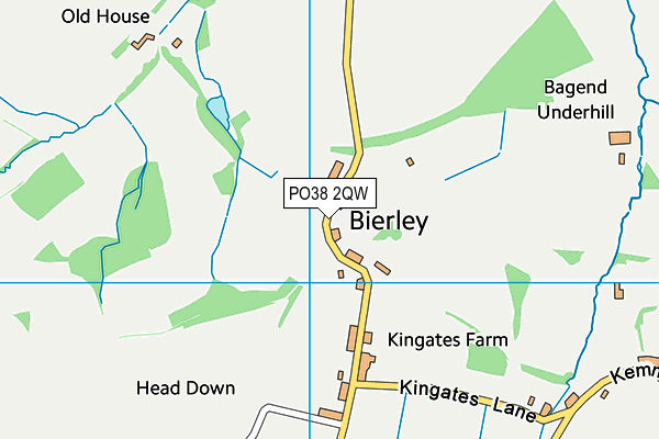 PO38 2QW map - OS VectorMap District (Ordnance Survey) PO38 2QW map - OS VectorMap District (Ordnance Survey)