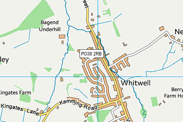 PO38 2RB map - OS VectorMap District (Ordnance Survey) PO38 2RB map - OS VectorMap District (Ordnance Survey)