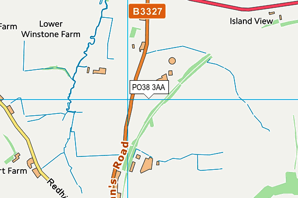 PO38 3AA map - OS VectorMap District (Ordnance Survey) PO38 3AA map - OS VectorMap District (Ordnance Survey)