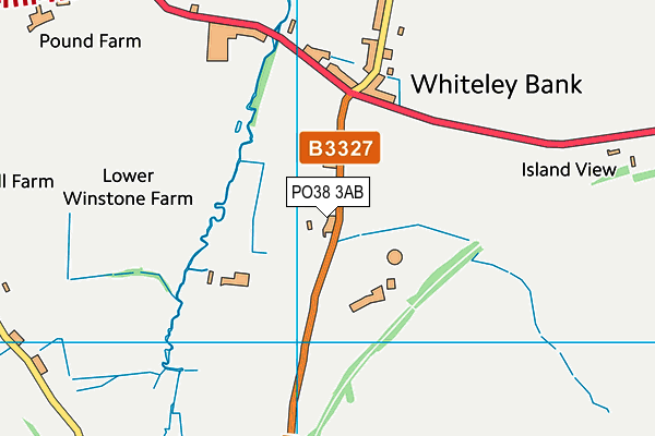 PO38 3AB map - OS VectorMap District (Ordnance Survey) PO38 3AB map - OS VectorMap District (Ordnance Survey)