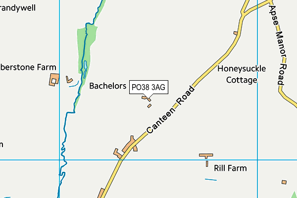 PO38 3AG map - OS VectorMap District (Ordnance Survey) PO38 3AG map - OS VectorMap District (Ordnance Survey)
