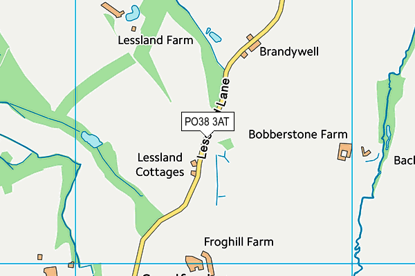 PO38 3AT map - OS VectorMap District (Ordnance Survey) PO38 3AT map - OS VectorMap District (Ordnance Survey)