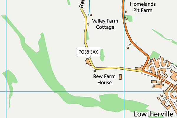 PO38 3AX map - OS VectorMap District (Ordnance Survey) PO38 3AX map - OS VectorMap District (Ordnance Survey)