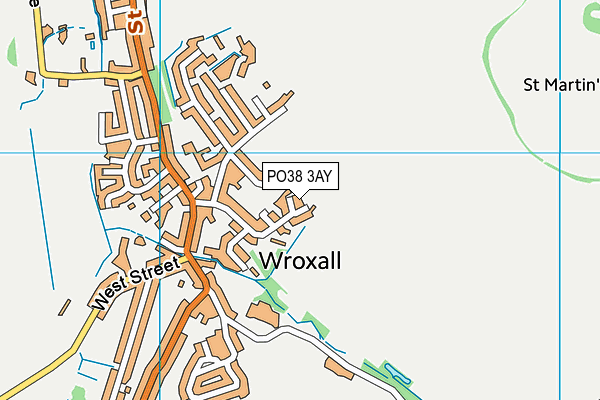 PO38 3AY map - OS VectorMap District (Ordnance Survey) PO38 3AY map - OS VectorMap District (Ordnance Survey)