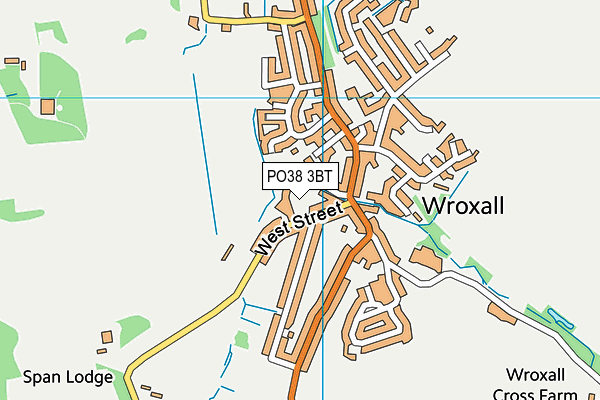 PO38 3BT map - OS VectorMap District (Ordnance Survey) PO38 3BT map - OS VectorMap District (Ordnance Survey)