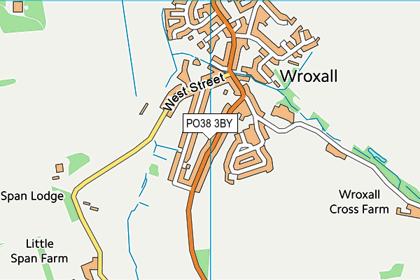 PO38 3BY map - OS VectorMap District (Ordnance Survey)