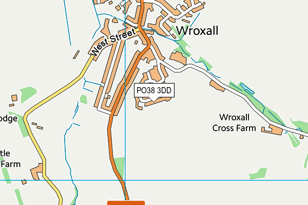 PO38 3DD map - OS VectorMap District (Ordnance Survey) PO38 3DD map - OS VectorMap District (Ordnance Survey)