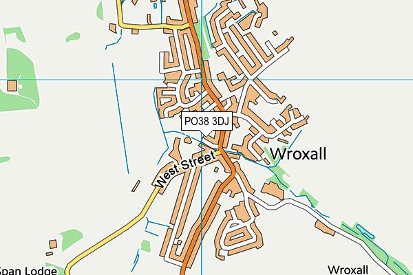 PO38 3DJ map - OS VectorMap District (Ordnance Survey) PO38 3DJ map - OS VectorMap District (Ordnance Survey)