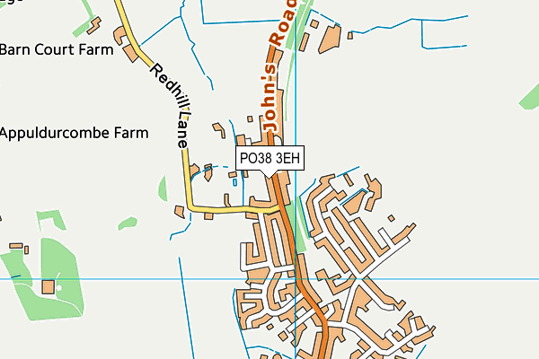 PO38 3EH map - OS VectorMap District (Ordnance Survey) PO38 3EH map - OS VectorMap District (Ordnance Survey)