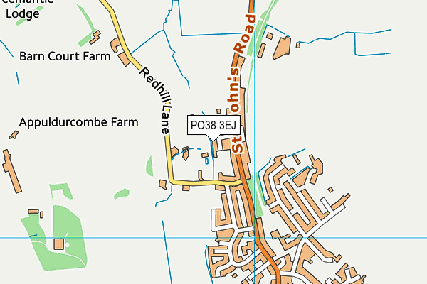 PO38 3EJ map - OS VectorMap District (Ordnance Survey) PO38 3EJ map - OS VectorMap District (Ordnance Survey)