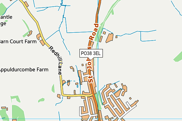 PO38 3EL map - OS VectorMap District (Ordnance Survey) PO38 3EL map - OS VectorMap District (Ordnance Survey)