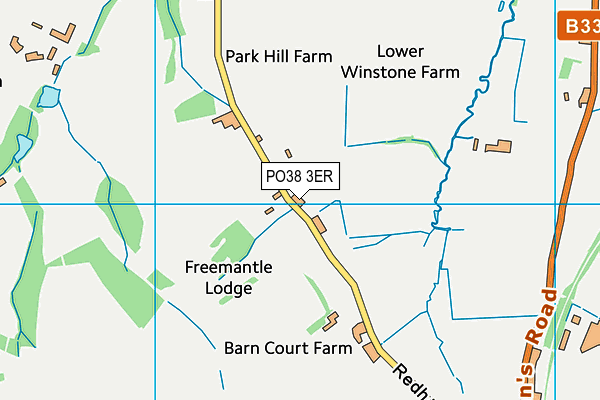 PO38 3ER map - OS VectorMap District (Ordnance Survey) PO38 3ER map - OS VectorMap District (Ordnance Survey)