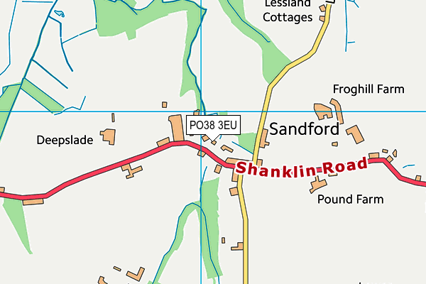 PO38 3EU map - OS VectorMap District (Ordnance Survey) PO38 3EU map - OS VectorMap District (Ordnance Survey)