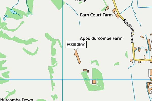 PO38 3EW map - OS VectorMap District (Ordnance Survey) PO38 3EW map - OS VectorMap District (Ordnance Survey)