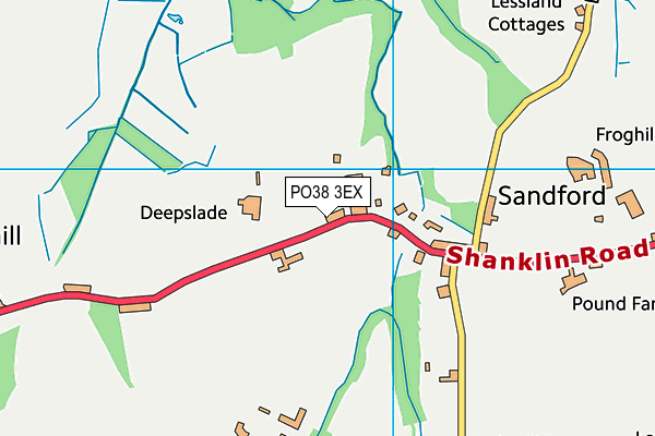 PO38 3EX map - OS VectorMap District (Ordnance Survey) PO38 3EX map - OS VectorMap District (Ordnance Survey)