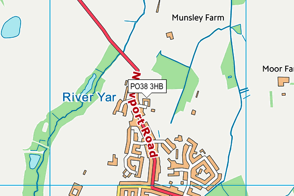 PO38 3HB map - OS VectorMap District (Ordnance Survey) PO38 3HB map - OS VectorMap District (Ordnance Survey)