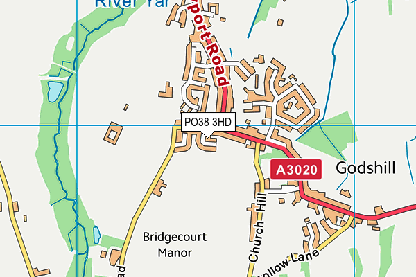 PO38 3HD map - OS VectorMap District (Ordnance Survey) PO38 3HD map - OS VectorMap District (Ordnance Survey)