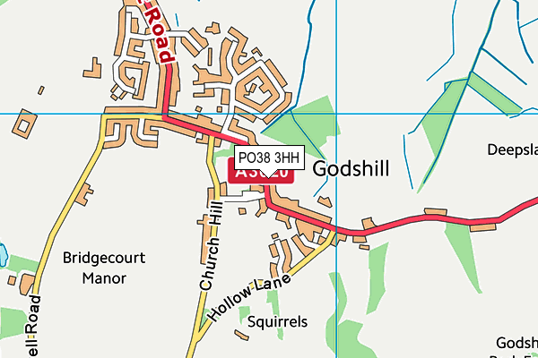 PO38 3HH map - OS VectorMap District (Ordnance Survey) PO38 3HH map - OS VectorMap District (Ordnance Survey)