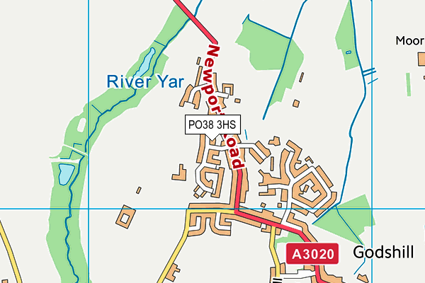 PO38 3HS map - OS VectorMap District (Ordnance Survey) PO38 3HS map - OS VectorMap District (Ordnance Survey)