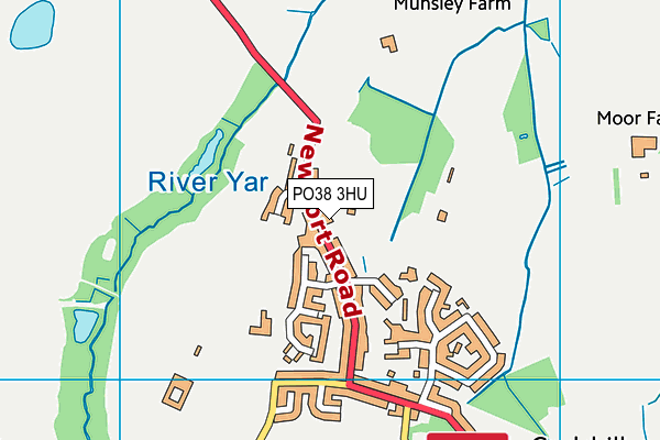 PO38 3HU map - OS VectorMap District (Ordnance Survey) PO38 3HU map - OS VectorMap District (Ordnance Survey)