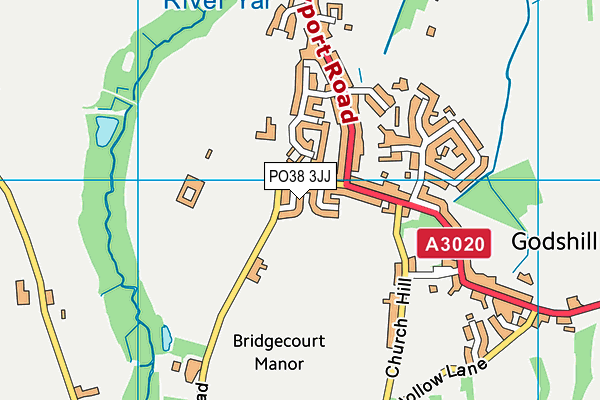 PO38 3JJ map - OS VectorMap District (Ordnance Survey) PO38 3JJ map - OS VectorMap District (Ordnance Survey)