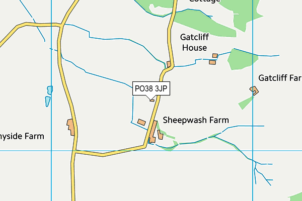 PO38 3JP map - OS VectorMap District (Ordnance Survey) PO38 3JP map - OS VectorMap District (Ordnance Survey)
