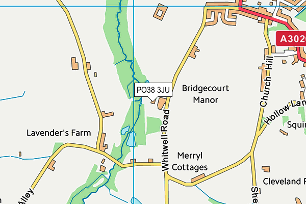 PO38 3JU map - OS VectorMap District (Ordnance Survey) PO38 3JU map - OS VectorMap District (Ordnance Survey)