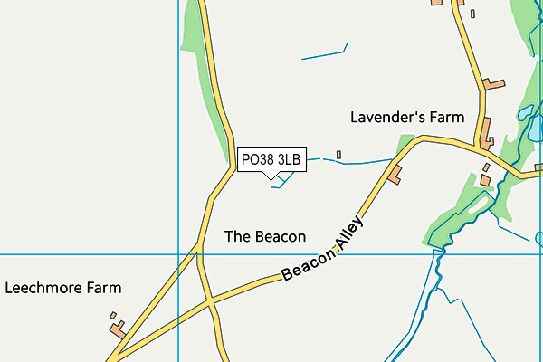 PO38 3LB map - OS VectorMap District (Ordnance Survey) PO38 3LB map - OS VectorMap District (Ordnance Survey)