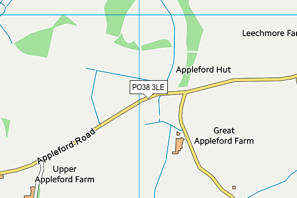 PO38 3LE map - OS VectorMap District (Ordnance Survey) PO38 3LE map - OS VectorMap District (Ordnance Survey)