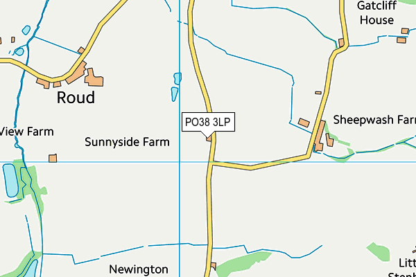 PO38 3LP map - OS VectorMap District (Ordnance Survey) PO38 3LP map - OS VectorMap District (Ordnance Survey)
