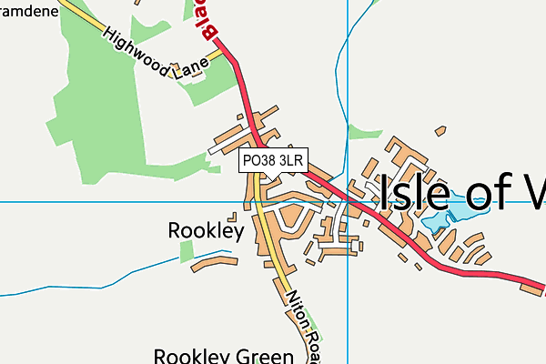 PO38 3LR map - OS VectorMap District (Ordnance Survey) PO38 3LR map - OS VectorMap District (Ordnance Survey)