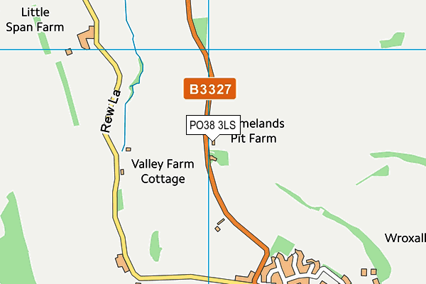 PO38 3LS map - OS VectorMap District (Ordnance Survey) PO38 3LS map - OS VectorMap District (Ordnance Survey)