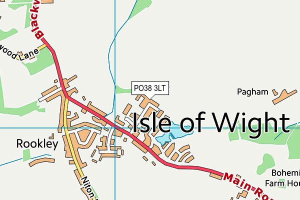 PO38 3LT map - OS VectorMap District (Ordnance Survey) PO38 3LT map - OS VectorMap District (Ordnance Survey)