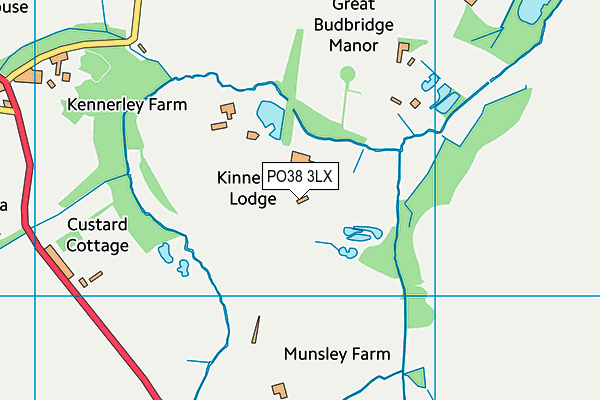 PO38 3LX map - OS VectorMap District (Ordnance Survey) PO38 3LX map - OS VectorMap District (Ordnance Survey)