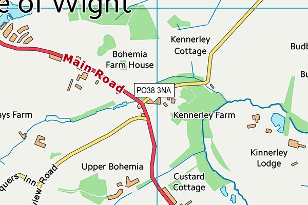 PO38 3NA map - OS VectorMap District (Ordnance Survey) PO38 3NA map - OS VectorMap District (Ordnance Survey)
