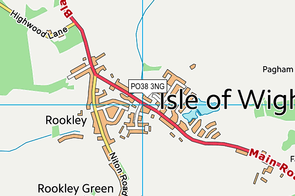 PO38 3NG map - OS VectorMap District (Ordnance Survey) PO38 3NG map - OS VectorMap District (Ordnance Survey)